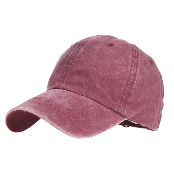 Baseballkepsar Cap VINRÖD wine red