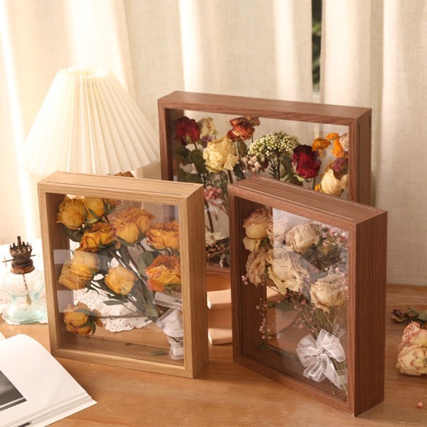 Blomsterdisplayramme Veggfeste VALNØTT 8 TOMMES - 15,2X20,3CM Walnut 8 inch - 15.2x20.3cm