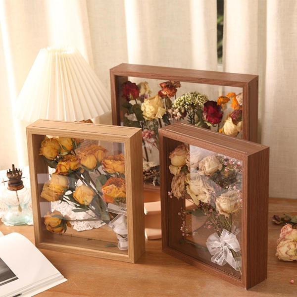 Blomsterskärmsram Väggfäste VALNÖT 6 TUM - 10,2X15,2CM Walnut 6 inch - 10.2x15.2cm