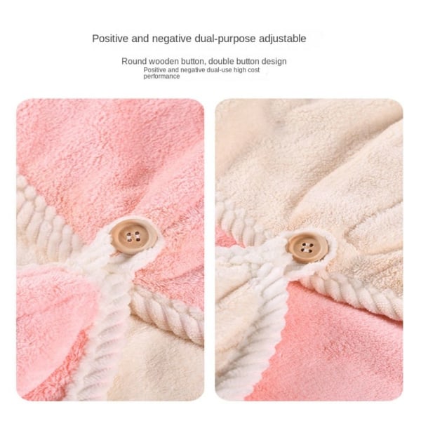 Håndklæde-badehætte Hårtørrende håndklæde 1 1 1