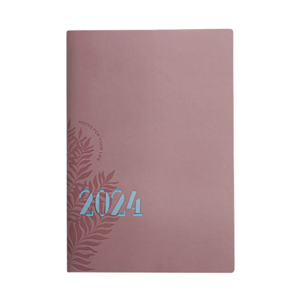 2024 Engelsk Agenda Bog Kalenderbog PINK pink