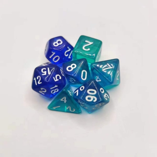 7 kpl / set DND Dice Polyhedral Dice STYLE 1 STYLE 1 Style 1