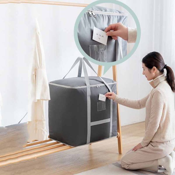 Quilt Opbevaringspose Tøj Opbevaringspose GRÅ S50L 50L Grey S50L-50L