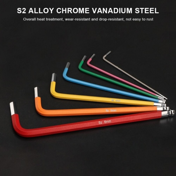 Set L skiftnyckelsats HEXNYCKEL SET LÅNG HEXNYCKEL SET LÅNG HEX KEY SET LONG