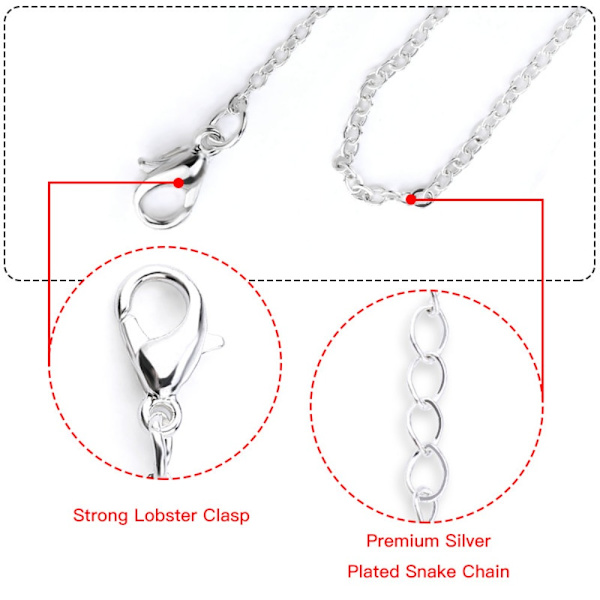 12 stk Halskæde Cross Chain Belagte snoede halskæder 12pcs
