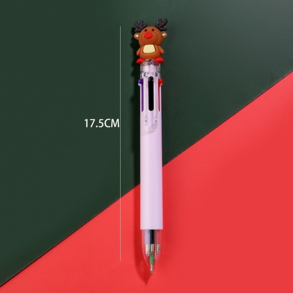 2 st julkulspetspennor 6-färgspenna 3 3 3