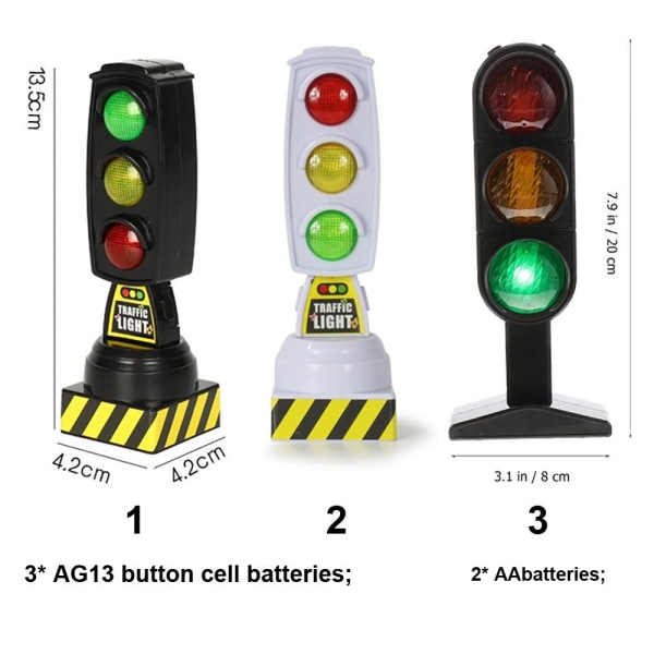 Signallampe til simulering af trafiklys 2 2 2