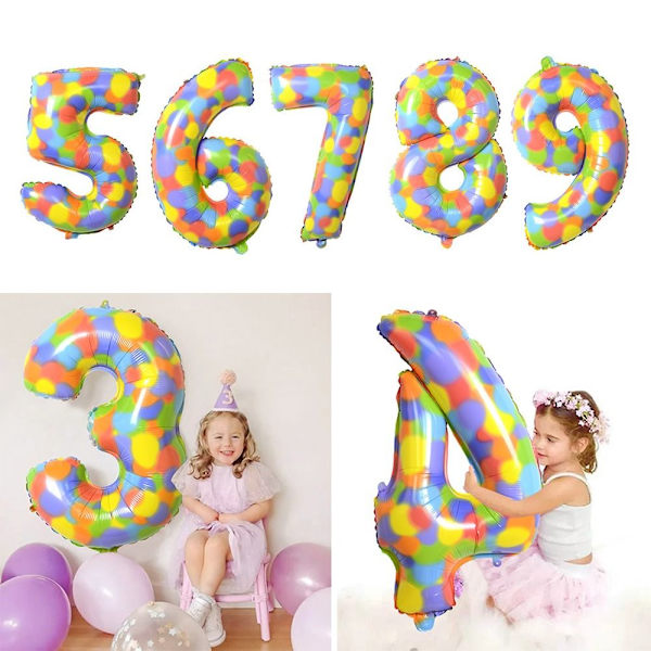 10 st digital ballong aluminium ballong
