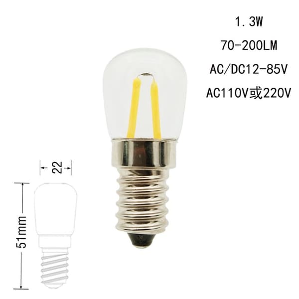 wolfram Køleskabspære Køleskabsbelysning 12V E12 12V E12 12V E12