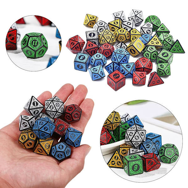 10 kpl set Noppapelit PUNAINEN red