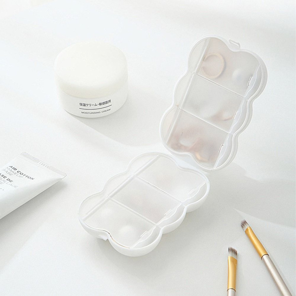 6 Grids Pill Box Case VIT white