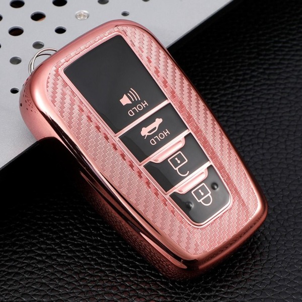 Fjernkontrollnøkkeletui Bilnøkkeletui 4 KNAPPER ROSA 4 KNAPPER ROSA 4 Buttons Pink
