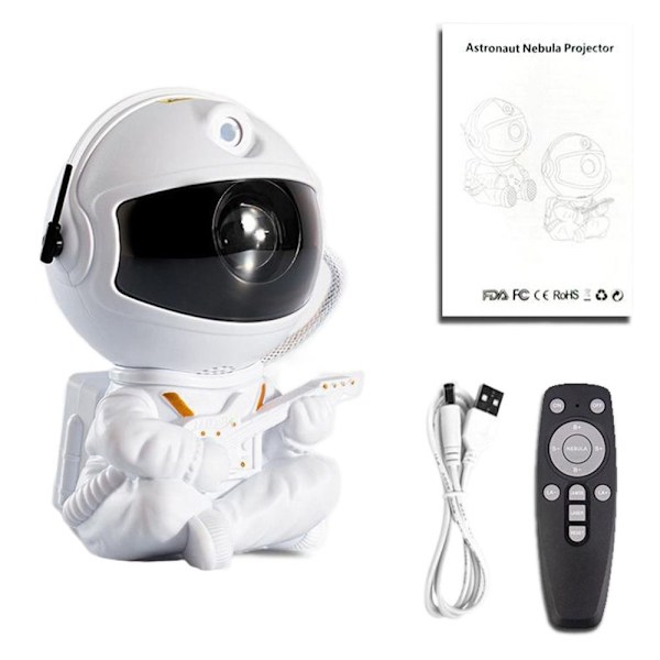 Astronaut Stars Projektor Projektor Lampe HVID 2 2 white 2-2