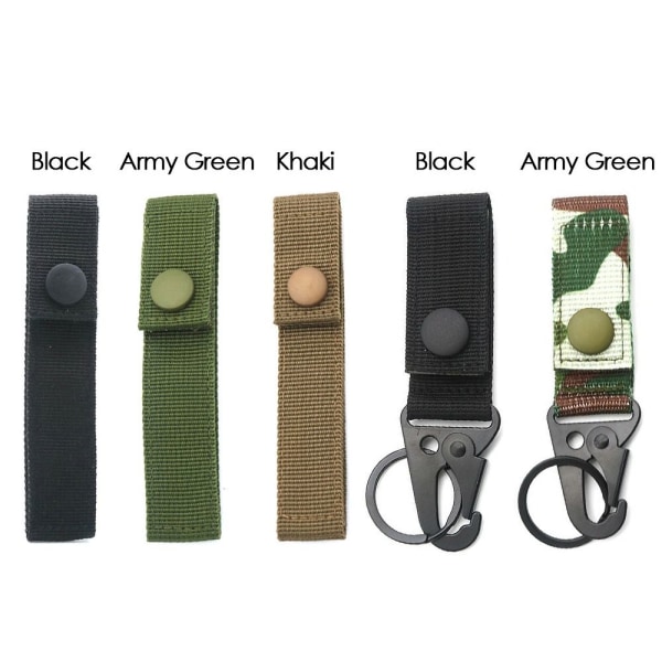 2st Hängande Webbing Spänne Vandring Klätterkarbin ARMY Army Green Without Buckle-Without Buckle