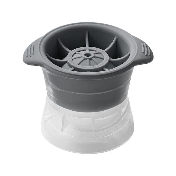 2 kpl Sphere Ice Mold Pyöreä jääpalakone HARMAA Gray