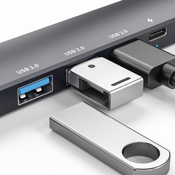 USB 3.0 HUB PD Charging Type-C Snabbladdning