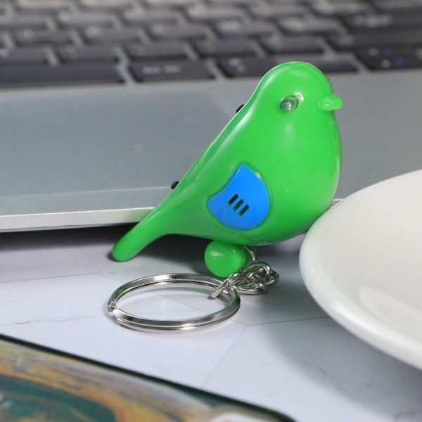 Key Finder Bird Keychain Whistle GREEN green