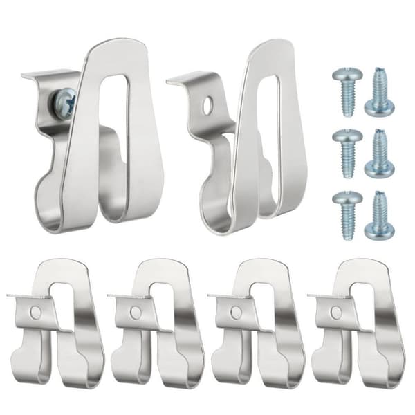6 stk Clip Kroker Belte Clips erstatningsbelte