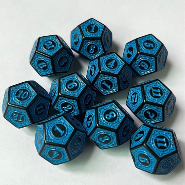 10 kpl set Noppapelit SININEN blue