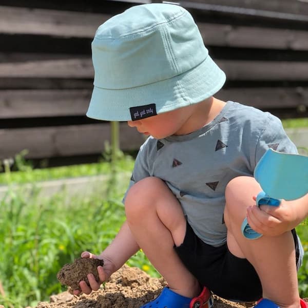 Børne Bucket Hat Sun Cap BLÅ Blue