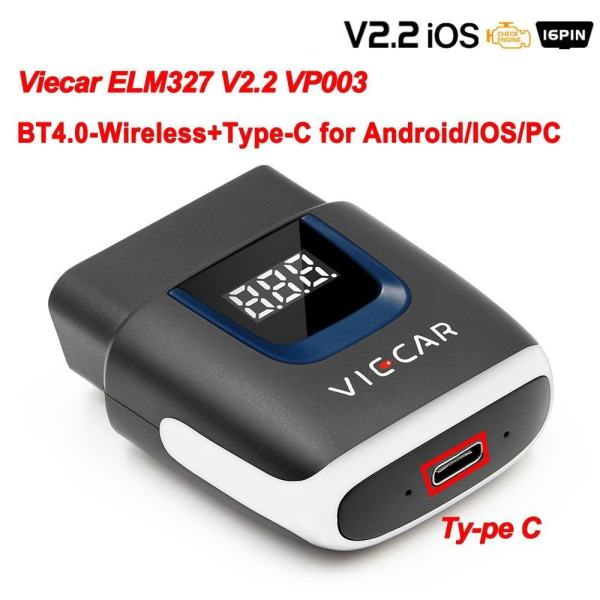 ODB2 Bildiagnostisk Auto OBD Scanner VP001 VP001 VP001