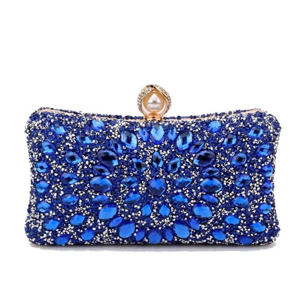 Aften tasker Clutch pung BLÅ BLÅ blue