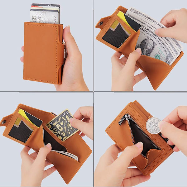 RFID kreditkortholder Bankkortholder etui SORT SORT BLACK