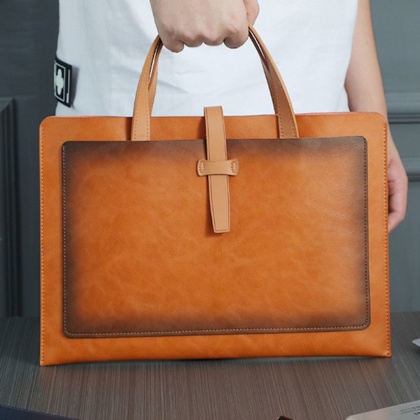 Business Document Bag Kannettavan tietokoneen käsilaukku RUSKEA brown