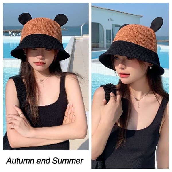 Bucket Hat Beach Cap BRUN brown