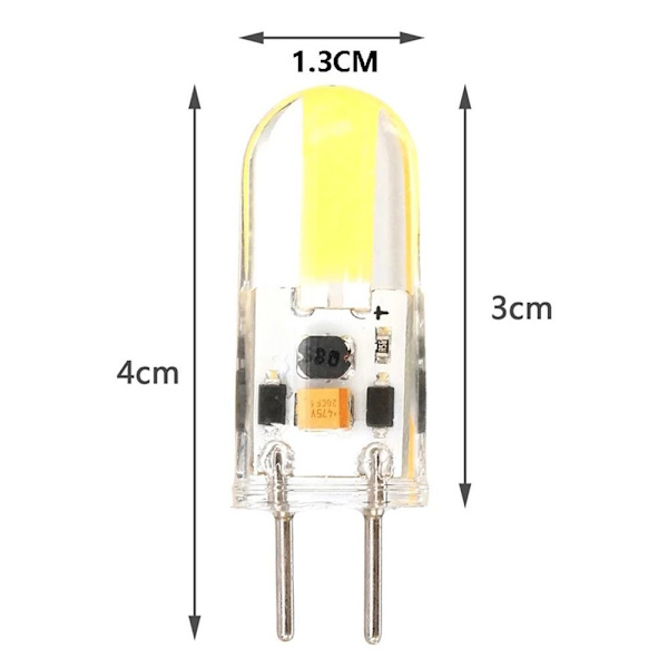 GY6.35 LED-valokristallilamppu NUTURE WHITE-2W NUTURE Nuture White-2W