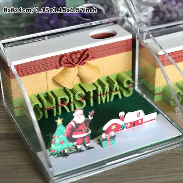 3D Art Notesblok DIY Papir Carving Notesblok STYLE 2 STYLE 2 Style 2