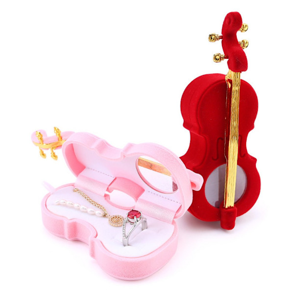 1 stk Cello Gaveæske Smykkeæske Etui PINK pink