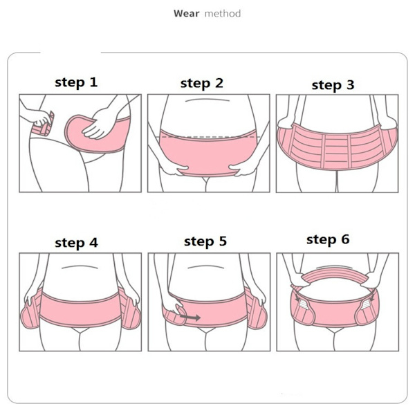 Magebånd gravidbelte ROSA XL pink XL