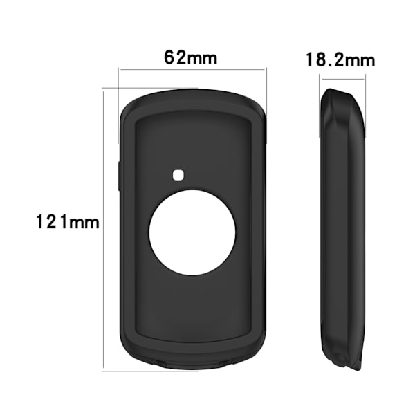 Silikonskyddsfodral för Garmin Edge 1040 Case black