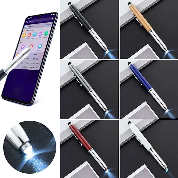 3 STK Multifunktion Pen Kapacitiv Pen GULD Gold