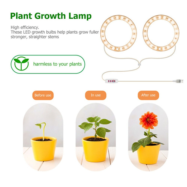 Grow Light Ring Lampe 2 RING 2 RING 2 Ring