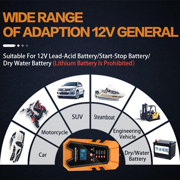 Bilbatteriladdare Batteriladdningsenheter ORANGE EU EU orange EU-EU