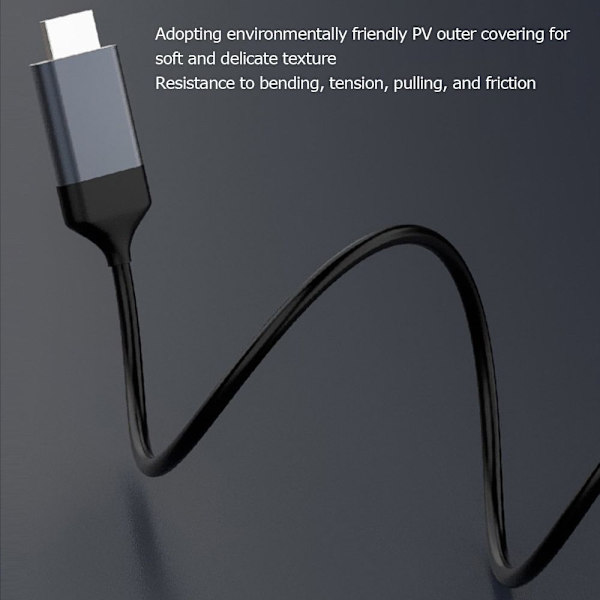 Type-C-HDMI-sovitinkaapeli 4K HD -kaapeli