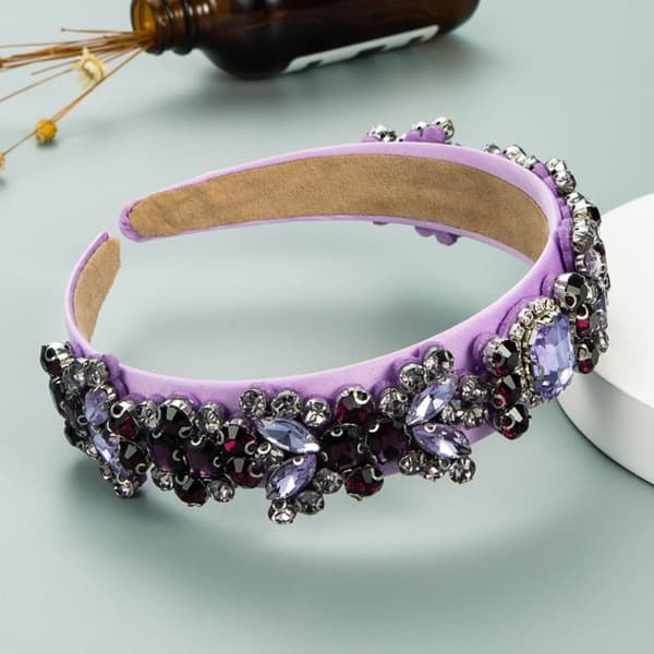 Bredt hodebånd Krystall Rhinestone hodebånd MULTICOLOR Multicolor