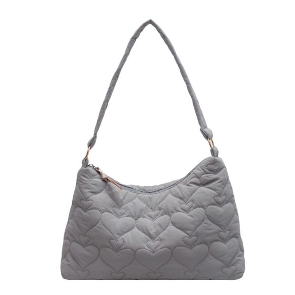 Skuldertasker Quiltet mulepose KHAKI khaki