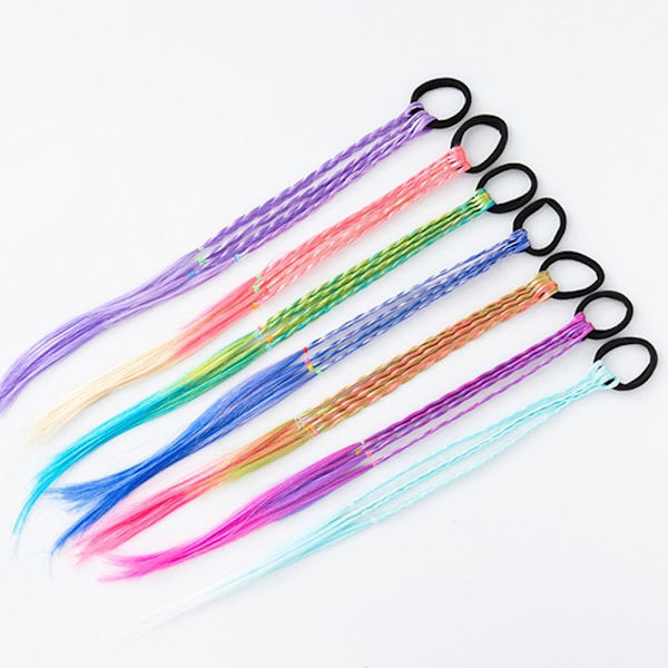 2kpl Peruukki Ponytail Peruukki Hiusletkut PINK GOLD PINK GOLD Pink Gold