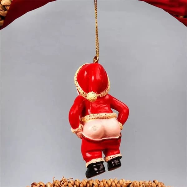 Santa Bare Butt Pendant Juletræ Pendant STYLE 2 STYLE 2 Style 2