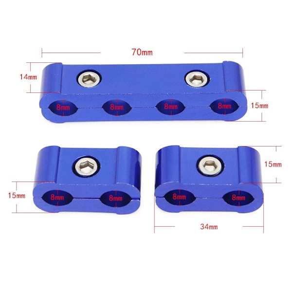 3st/ Set Biltändstift Wire Clamp Separator BLÅ BLÅ blue