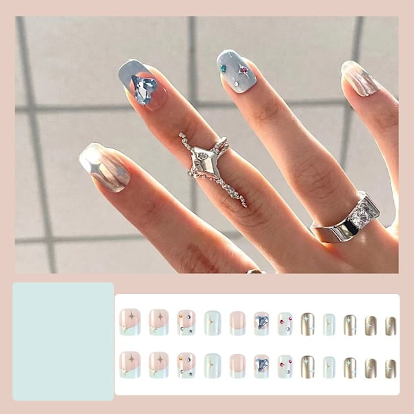 Fake Nails Square Head 2 2 2