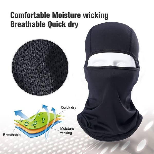 Full Face Cap Cykling Balaclava LYS GRÅ light grey