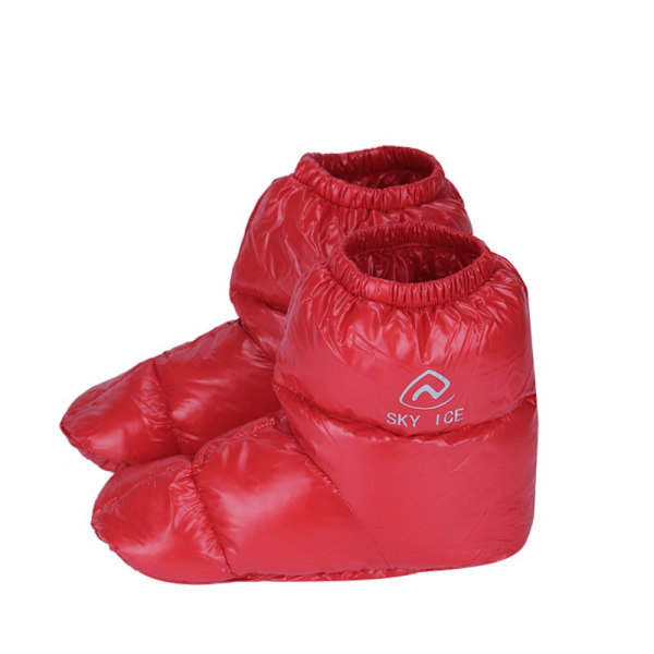 1 par Duck Down Booties Strumpor Klätterskoöverdrag RED M red M