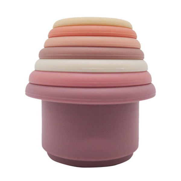 Silikonstapelkoppar Montessoribyggkloss 02 02 02