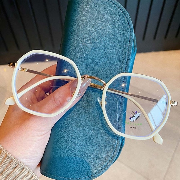 Anti-Blue Light Glasses Pyöreät silmälasit PUNAINEN Red