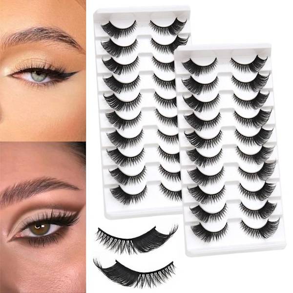 10 par Fox Eye Lashes Cat Eye Lashes MAO1 MAO1 MAO1