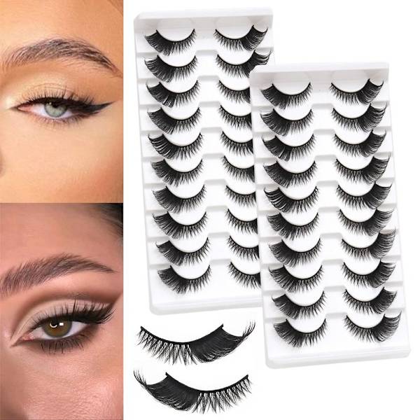10 par Fox Eye Lashes Cat Eye Lashes MAO2 MAO2 MAO2